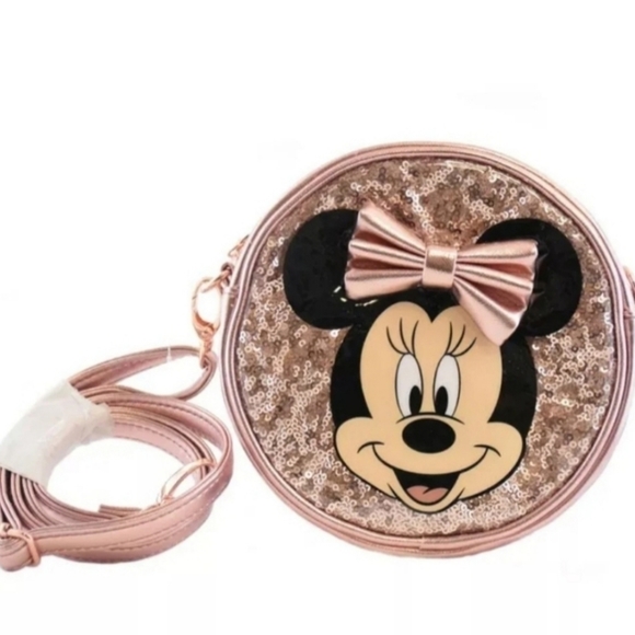 Disney Handbags - DISNEY PARKS MINNIE MOUSE ROSE GOLD CROSSBODY